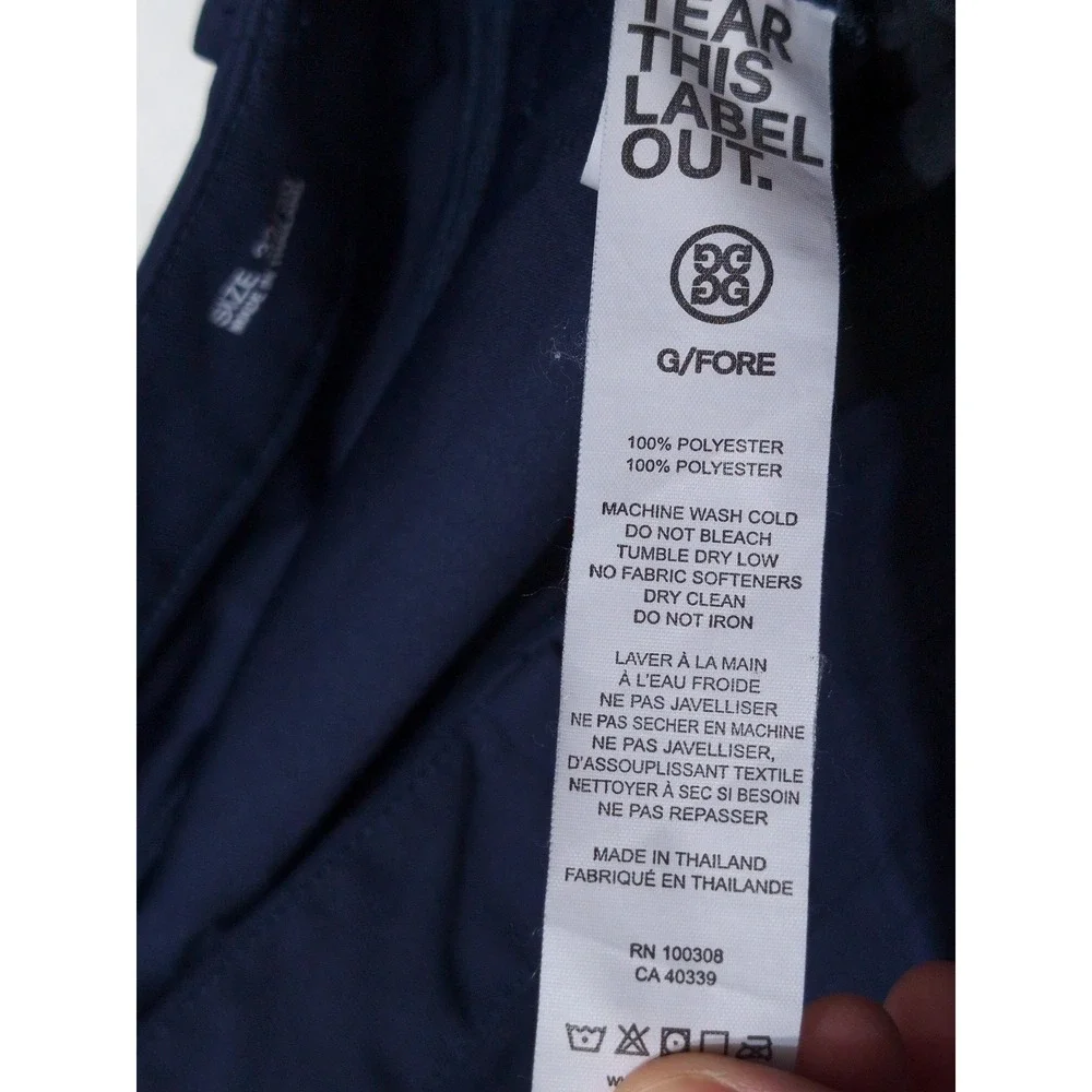 G/FORE Men's Performance 5 Pocket Golf Pants Navy Blue ~ 32 x 27